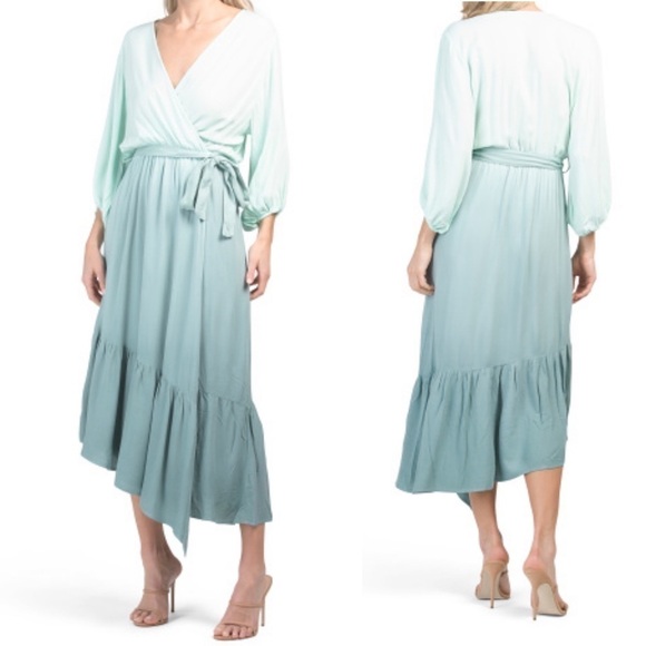 Young Fabulous & Broke Ombré Wrap Maxi Dress - Picture 1 of 15